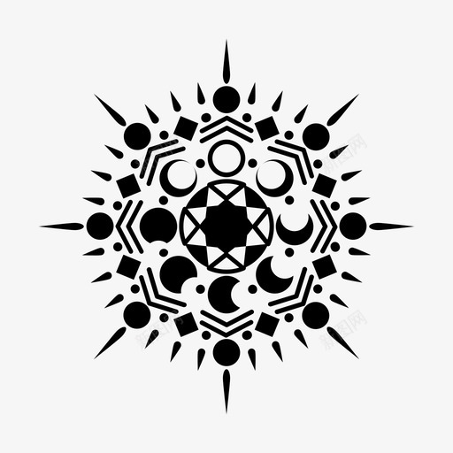 日蚀图案球体图标svg_新图网 https://ixintu.com 图案 对称 日蚀 球体 设计