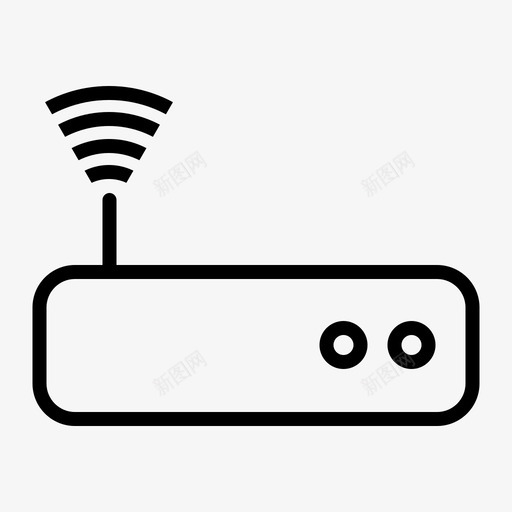 wifiinternet路由器signal图标svg_新图网 https://ixintu.com 优化 路由器