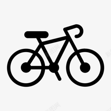 自行车山地车自行车运动图标图标