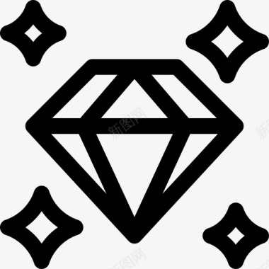 钻石游戏69直线型图标图标