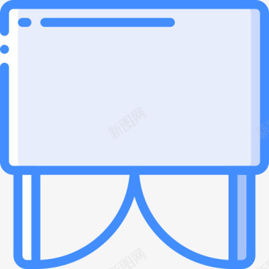 橱柜平面家具4蓝色图标图标