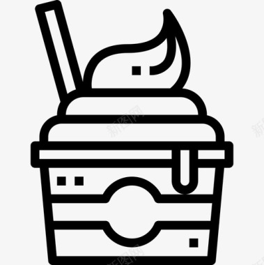 酸奶31号咖啡厅直式图标图标