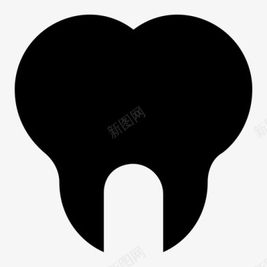 牙齿磨牙牙菌斑图标图标