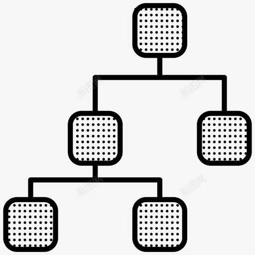建模层次结构树状结构图标svg_新图网 https://ixintu.com 层次 建模 树状 结构 编码