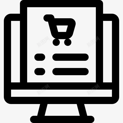 订单网上购物73直系图标svg_新图网 https://ixintu.com 直系 网上购物 订单