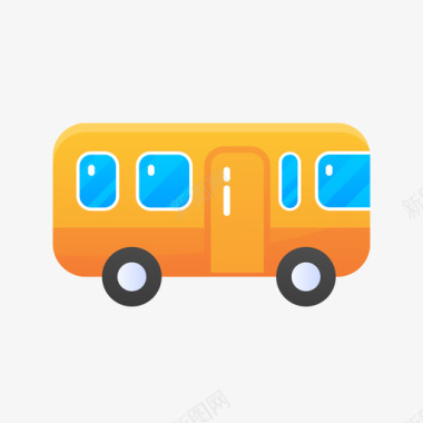 公共汽车交通182平图标图标