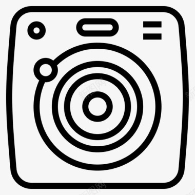 相机小工具31线性图标图标