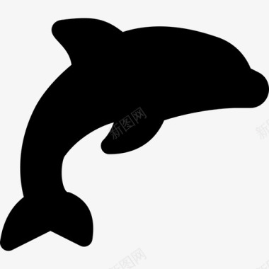 海豚野生动物6填充图标图标