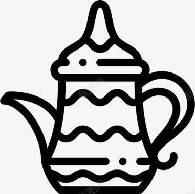 茶壶摩洛哥7直形图标图标