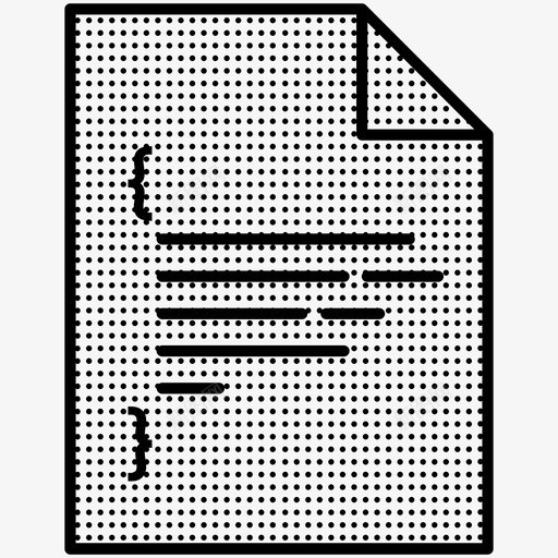 源代码文件程序图标svg_新图网 https://ixintu.com 文件 源代码 点式 程序 编码