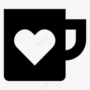 马克杯咖啡杯厨房用具图标图标