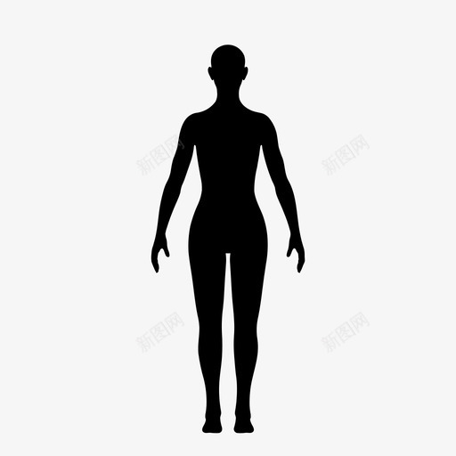 女性解剖学身体图标svg_新图网 https://ixintu.com 人类 女孩 女性 女机器人 机器人 类人 解剖学 身体