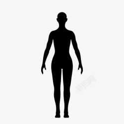 女性机器人女性解剖学身体图标高清图片