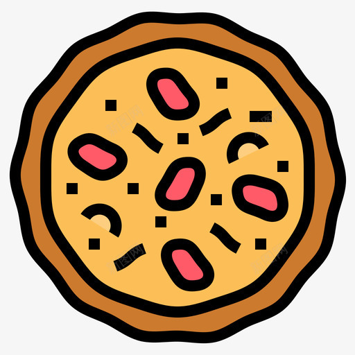 披萨送餐63原色图标svg_新图网 https://ixintu.com 原色 披萨 送餐