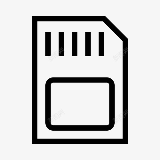 sd卡存储器图标svg_新图网 https://ixintu.com micro sd 存储器 数据
