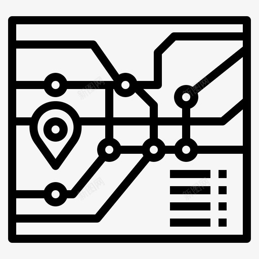 路线公共交通14直线图标svg_新图网 https://ixintu.com 交通 公共 直线 路线