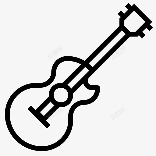 吉他乐器音乐图标svg_新图网 https://ixintu.com 乐器 吉他 派对 音乐