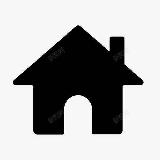 家房子符号蓝色集1图标svg_新图网 https://ixintu.com 房子 符号 蓝色