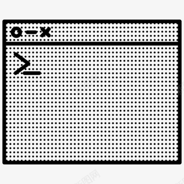 控制台编程虚线编码图标图标