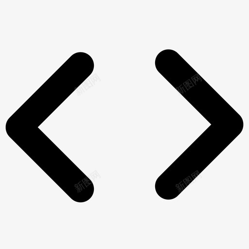 左括号符号嵌入文件图标svg_新图网 https://ixintu.com 图标 实体 实体图 嵌入 括号 文件 界面 符号