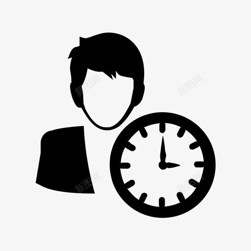 时间管理效率绩效图标svg_新图网 https://ixintu.com 商业 成功 效率 时间管理 绩效 计划 财务 项目
