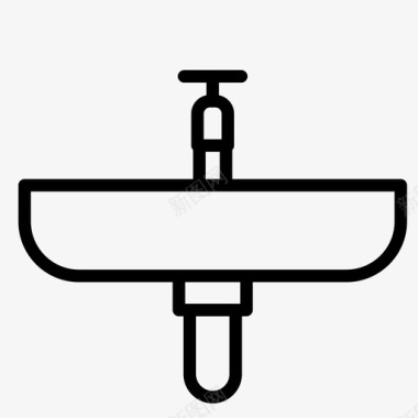 水槽卫生设备水龙头图标图标