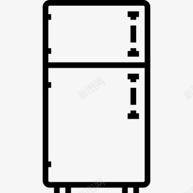 冰箱家具46线性图标图标