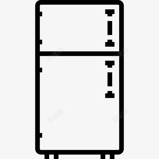冰箱家具46线性图标svg_新图网 https://ixintu.com 冰箱 家具 线性
