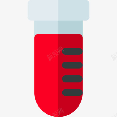 血液测试健康45平淡图标图标