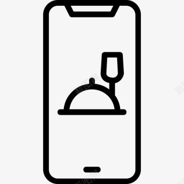 餐饮配送食品iphonex图标图标