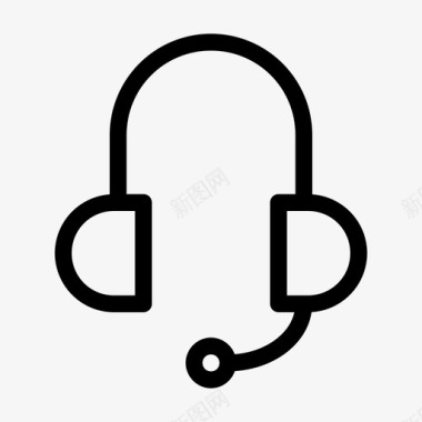 客户服务耳机音乐图标图标