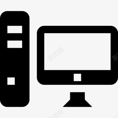 台式计算机屏幕技术图标图标