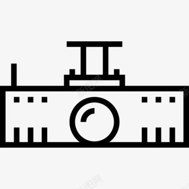 投影仪音频和视频18线性图标图标