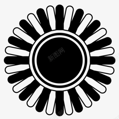 太阳花曼陀罗图标图标