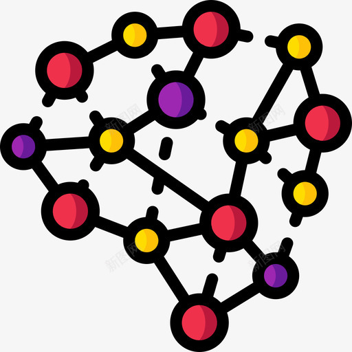 神经分析37线性颜色图标svg_新图网 https://ixintu.com 分析 神经 线性 颜色