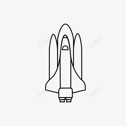 火箭航空航天导弹图标svg_新图网 https://ixintu.com 宇宙飞船 导弹 火箭 航空航天