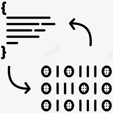 编程编译编程语言图标图标