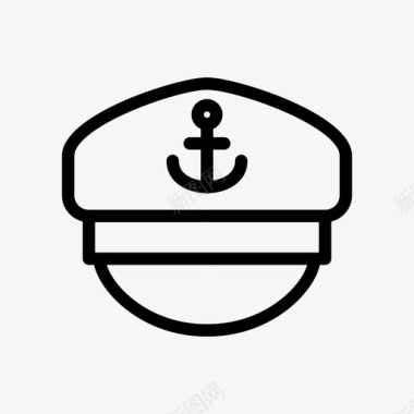 帽子船长领航员图标图标