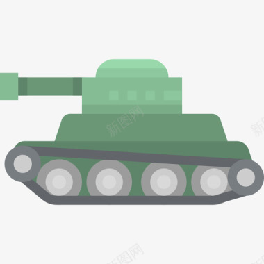 坦克军用33扁平图标图标