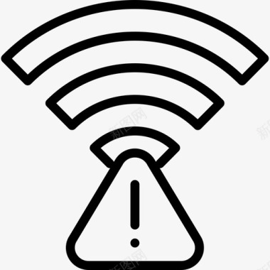 Wifi移动接口线性图标图标