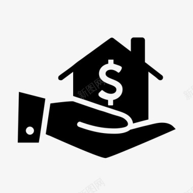 房屋贷款房屋保险抵押贷款图标图标