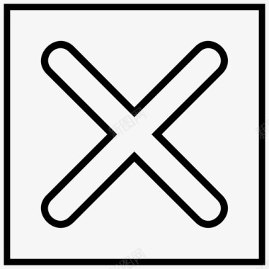 x禁止关闭图标图标