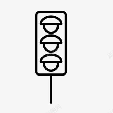 信号灯道路安全图标图标
