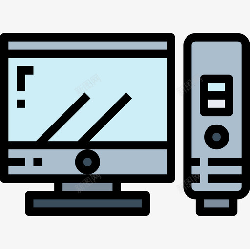 计算机无线电台4线性彩色图标svg_新图网 https://ixintu.com 彩色 无线电台 线性 计算机