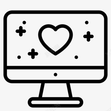 爱情电脑情侣图标图标
