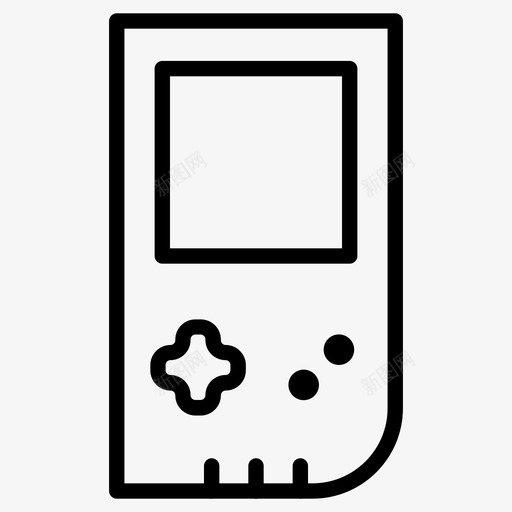 游戏机游戏手持图标svg_新图网 https://ixintu.com 手持 游戏 游戏机 视频