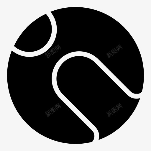 网球球运动图标svg_新图网 https://ixintu.com 套装 字形 网球 运动