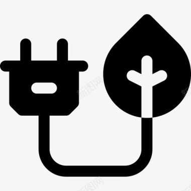 绿色能源可持续能源32填充图标图标