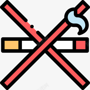 香烟公共交通20支线颜色图标图标