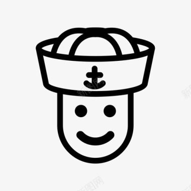 水手冒险帽子图标图标